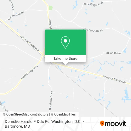 Demsko Harold F Dds Pc map