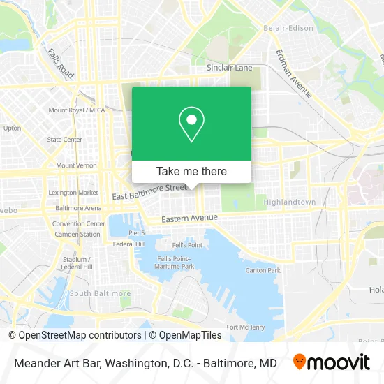 Meander Art Bar map