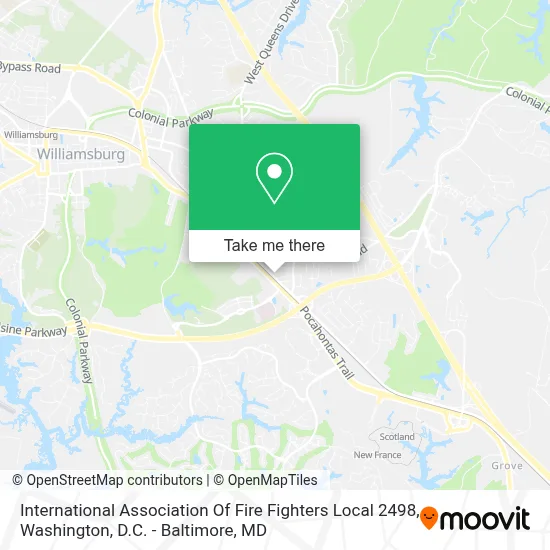 International Association Of Fire Fighters Local 2498 map