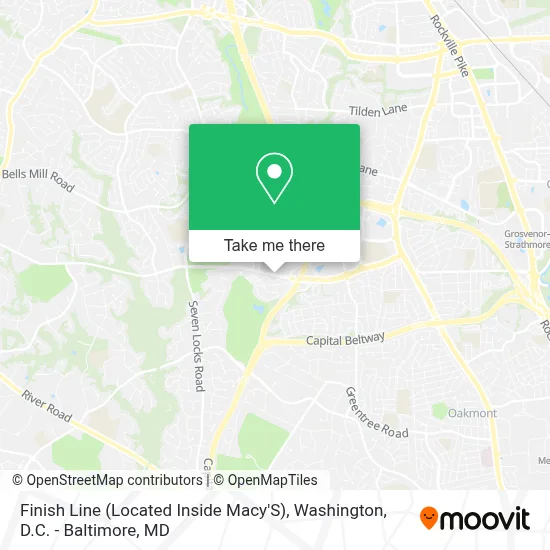Finish Line (Located Inside Macy'S) map