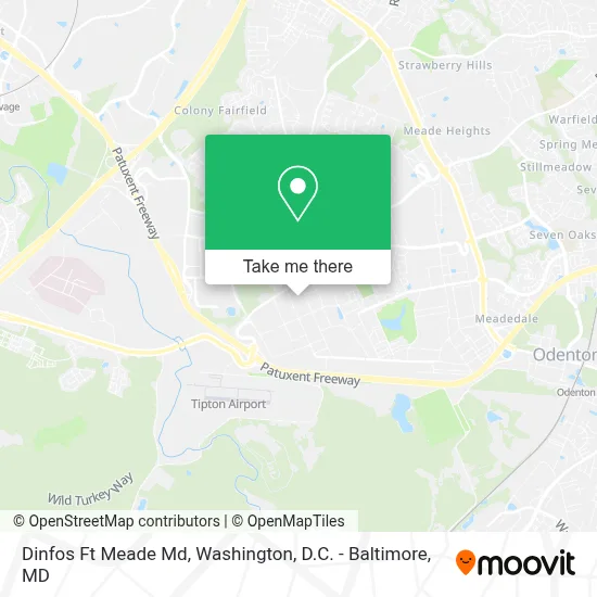 Dinfos Ft Meade Md map