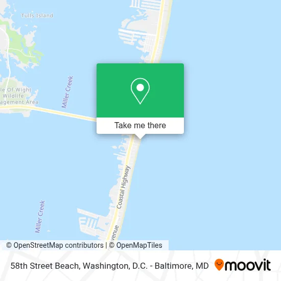 58th Street Beach map