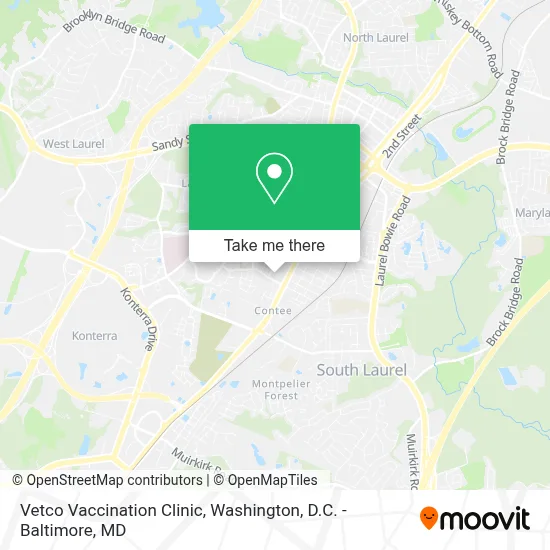 Vetco Vaccination Clinic map