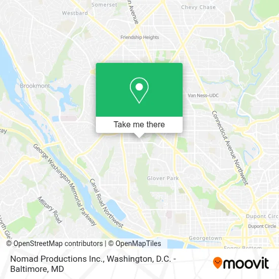 Nomad Productions Inc. map