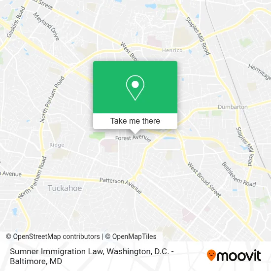 Sumner Immigration Law map
