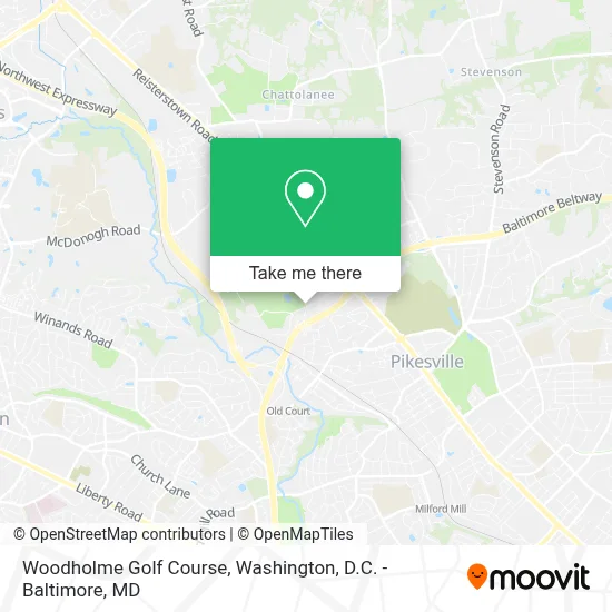 Woodholme Golf Course map