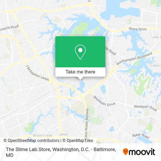 The Slime Lab.Store map