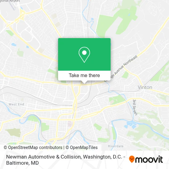 Newman Automotive & Collision map
