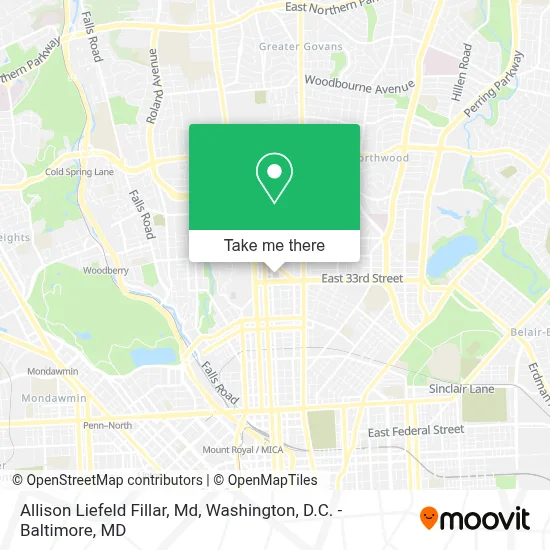 Allison Liefeld Fillar, Md map