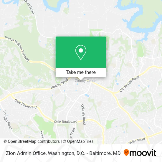 Zion Admin Office map