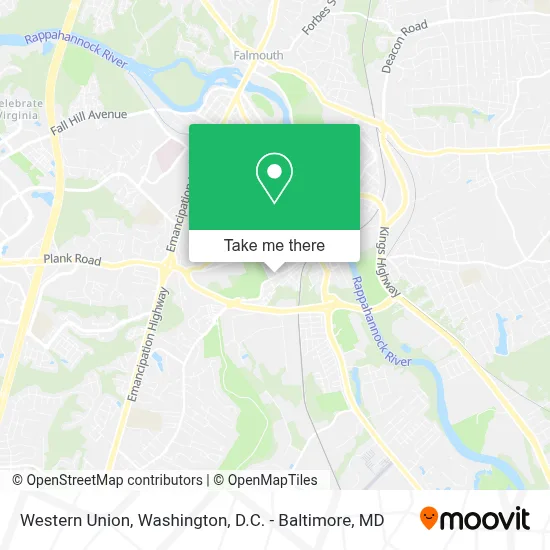 Western Union map