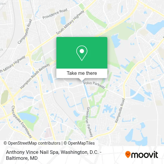 Anthony Vince Nail Spa map