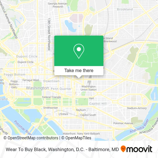 Wear To Buy Black map