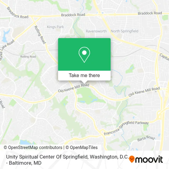 Unity Spiritual Center Of Springfield map