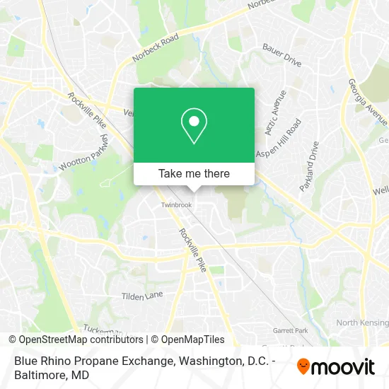 Blue Rhino Propane Exchange map