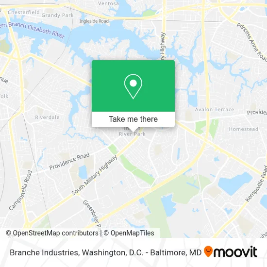 Branche Industries map