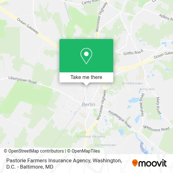 Pastorie Farmers Insurance Agency map