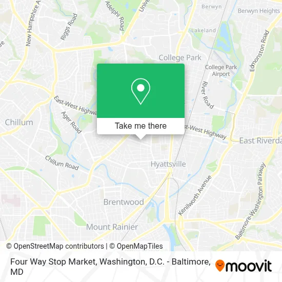 Four Way Stop Market map