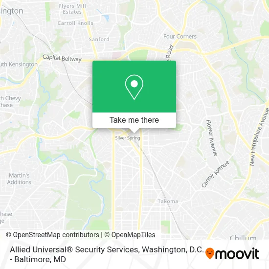 Allied Universal® Security Services map
