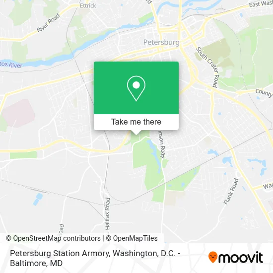 Petersburg Station Armory map