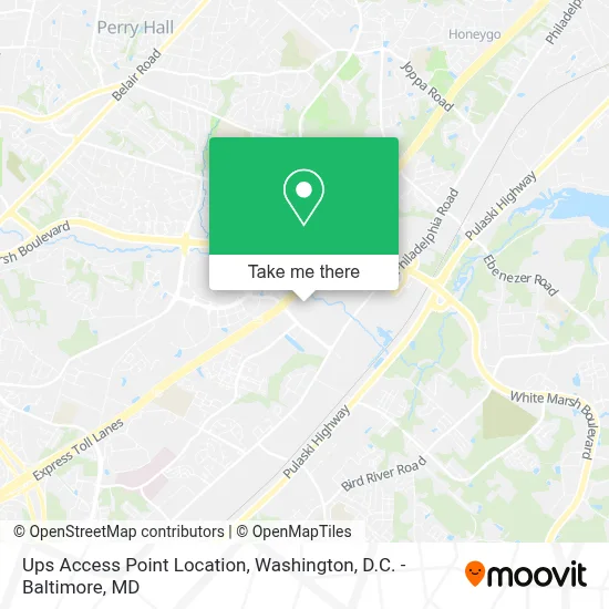 Ups Access Point Location map