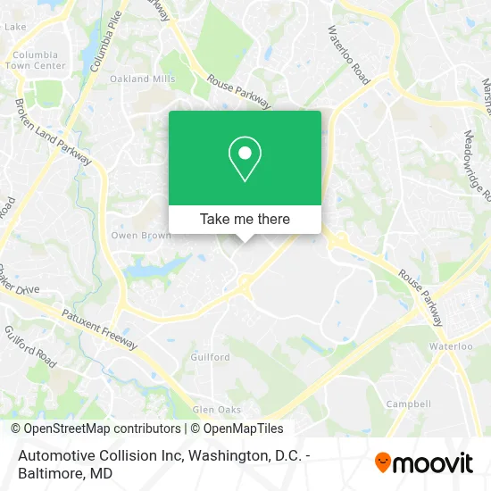 Automotive Collision Inc map