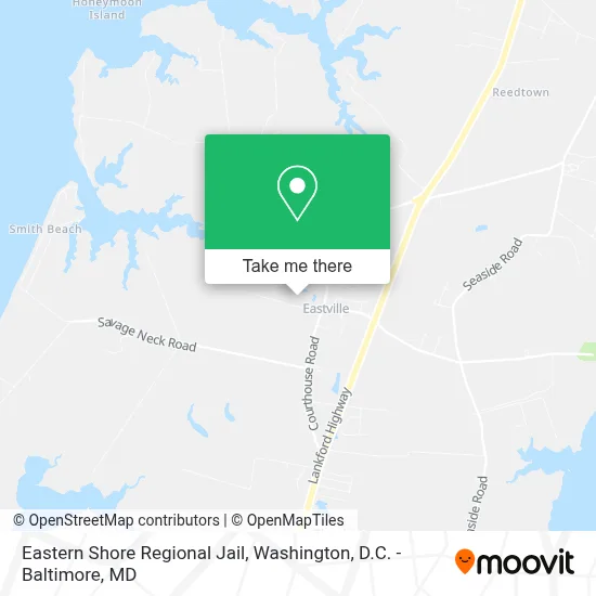 Eastern Shore Regional Jail map