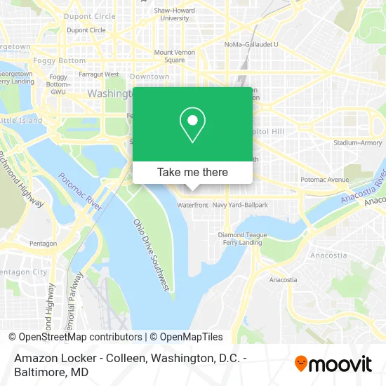 Amazon Locker - Colleen map