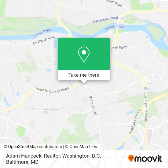 Adam Hancock, Realtor map