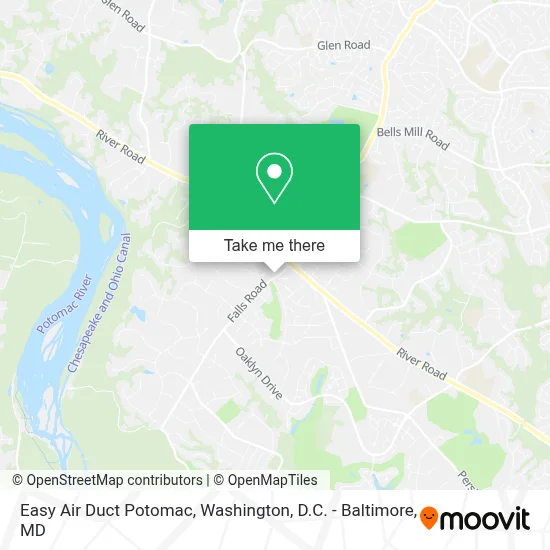 Easy Air Duct Potomac map