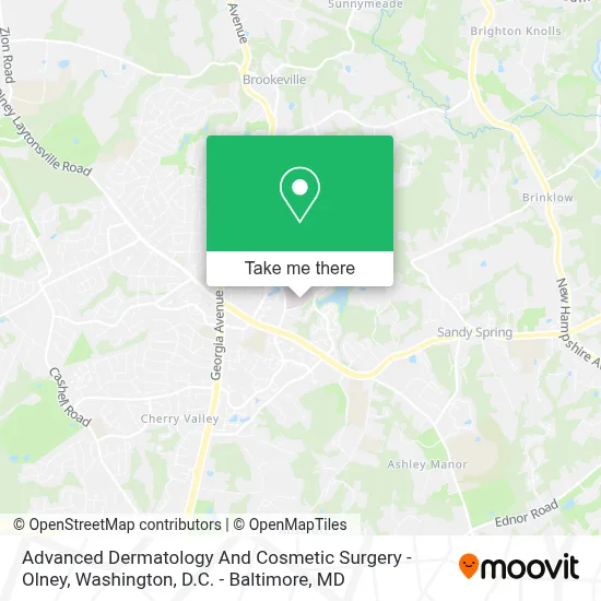 Advanced Dermatology And Cosmetic Surgery - Olney map