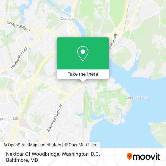 Nextcar Of Woodbridge map