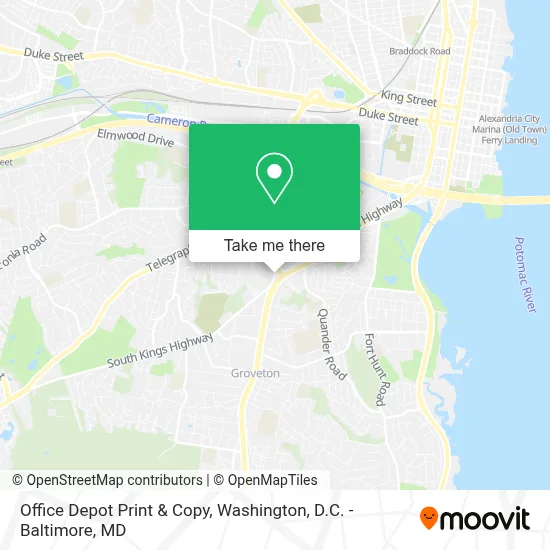 Office Depot Print & Copy map