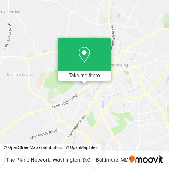 The Piano Network map