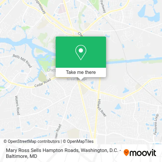 Mary Ross Sells Hampton Roads map