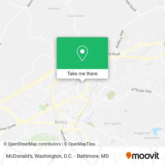 Mcdonald's map
