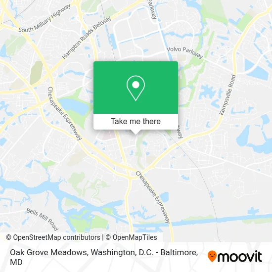 Oak Grove Meadows map