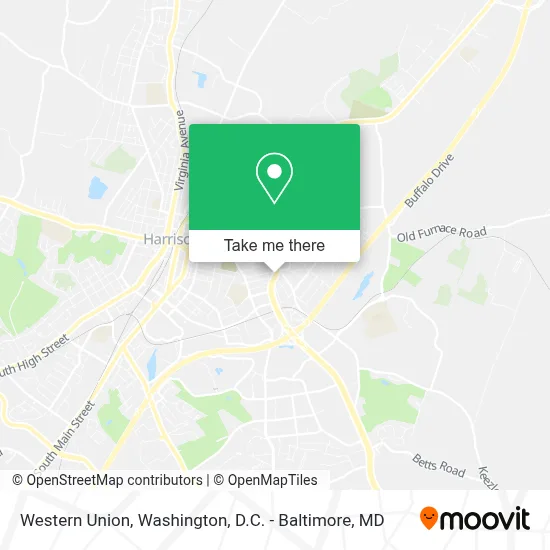 Western Union map