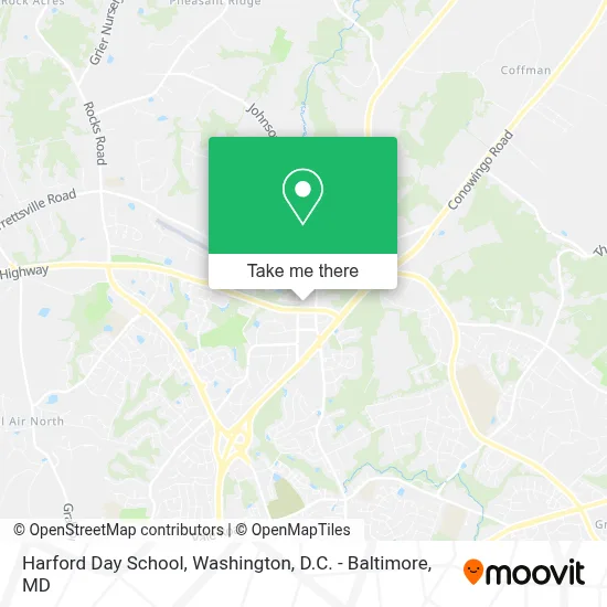 Harford Day School map