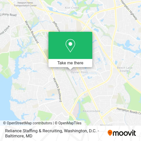 Reliance Staffing & Recruiting map