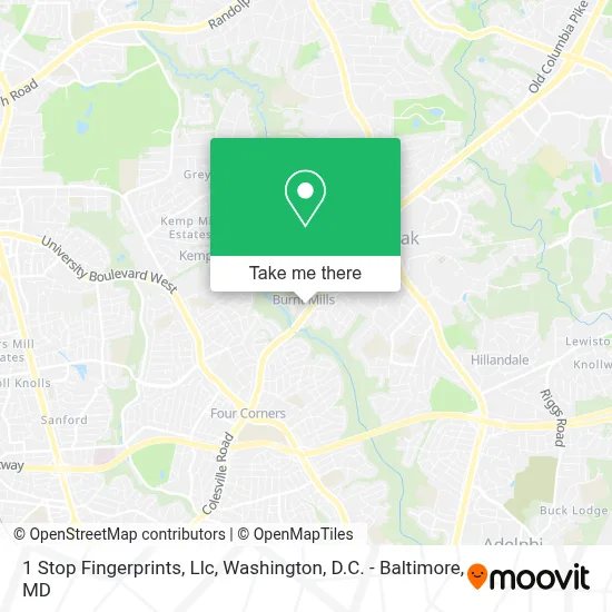 1 Stop Fingerprints, Llc map