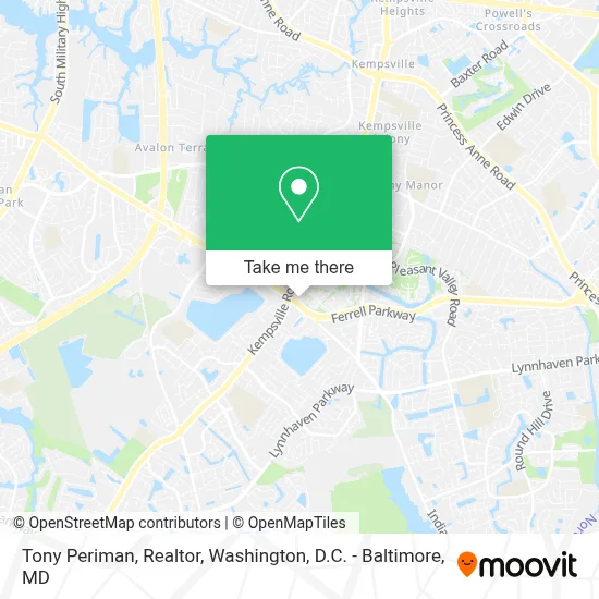 Tony Periman, Realtor map