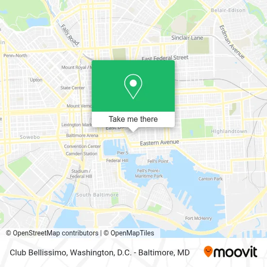 Club Bellissimo map