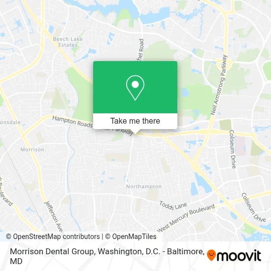 Morrison Dental Group map