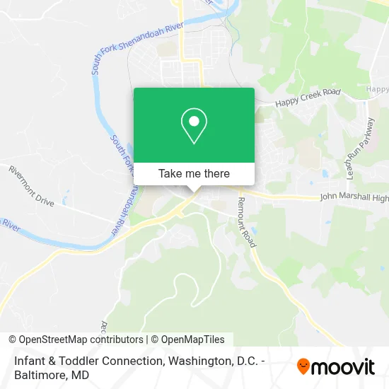 Infant & Toddler Connection map