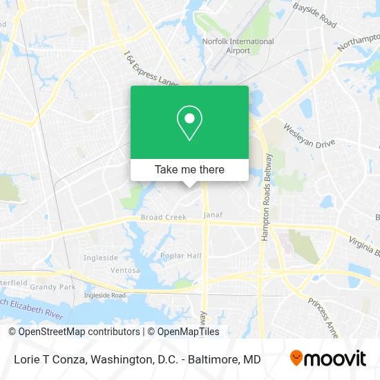 Lorie T Conza map