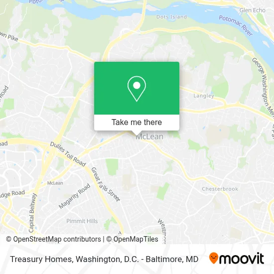 Treasury Homes map