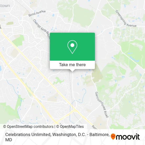 Celebrations Unlimited map