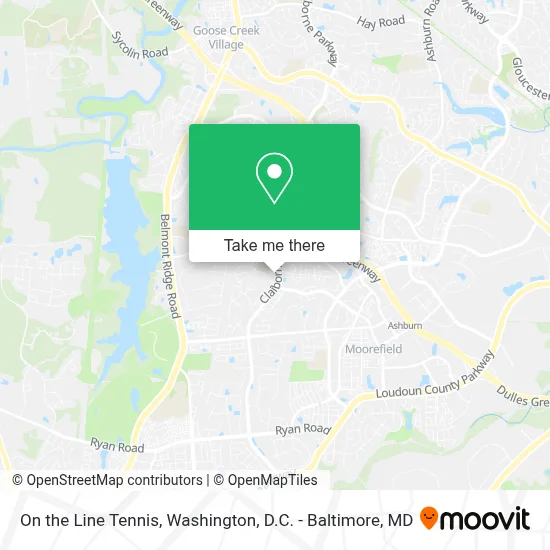 On the Line Tennis map