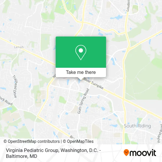 Virginia Pediatric Group map